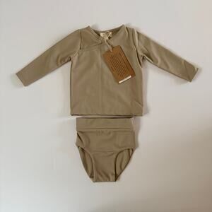 The Simple Folk Swim Long Sleeve Top Bottoms Set C015